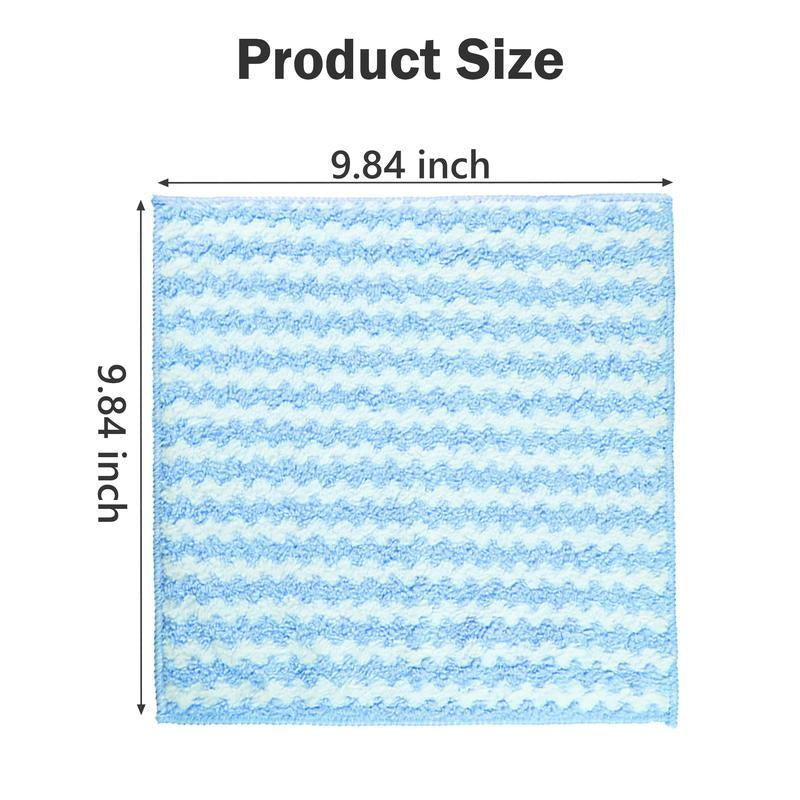 10 Counts Microfiber Cleaning Cloth, Super Softabsorbent Dish Towels Rags Cloths for Washingdishes and Kitchen Drying Cleaning Housekeeping, Random Color